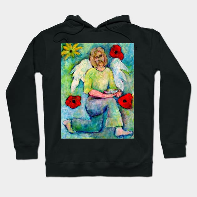 Ezra, Angel image part of an Angel oracle card deck – MeMoment angel cards Hoodie by Renart